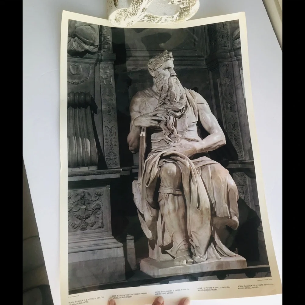NWOT LITHOGRAPH Michelangelo “Moses”